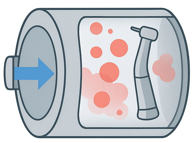 従来の滅菌器 (クラスN/Sなど)のイラスト